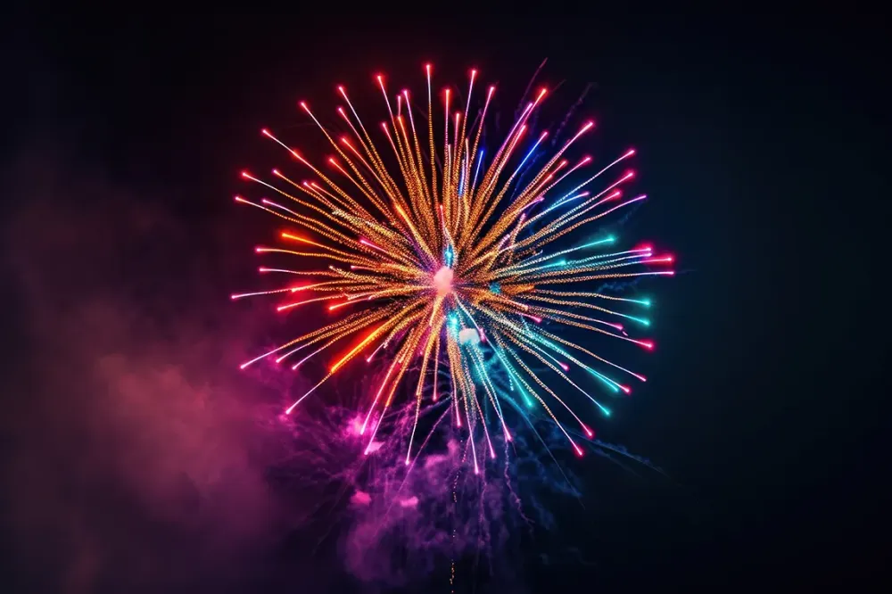 Création feu d’artifice à Époisses