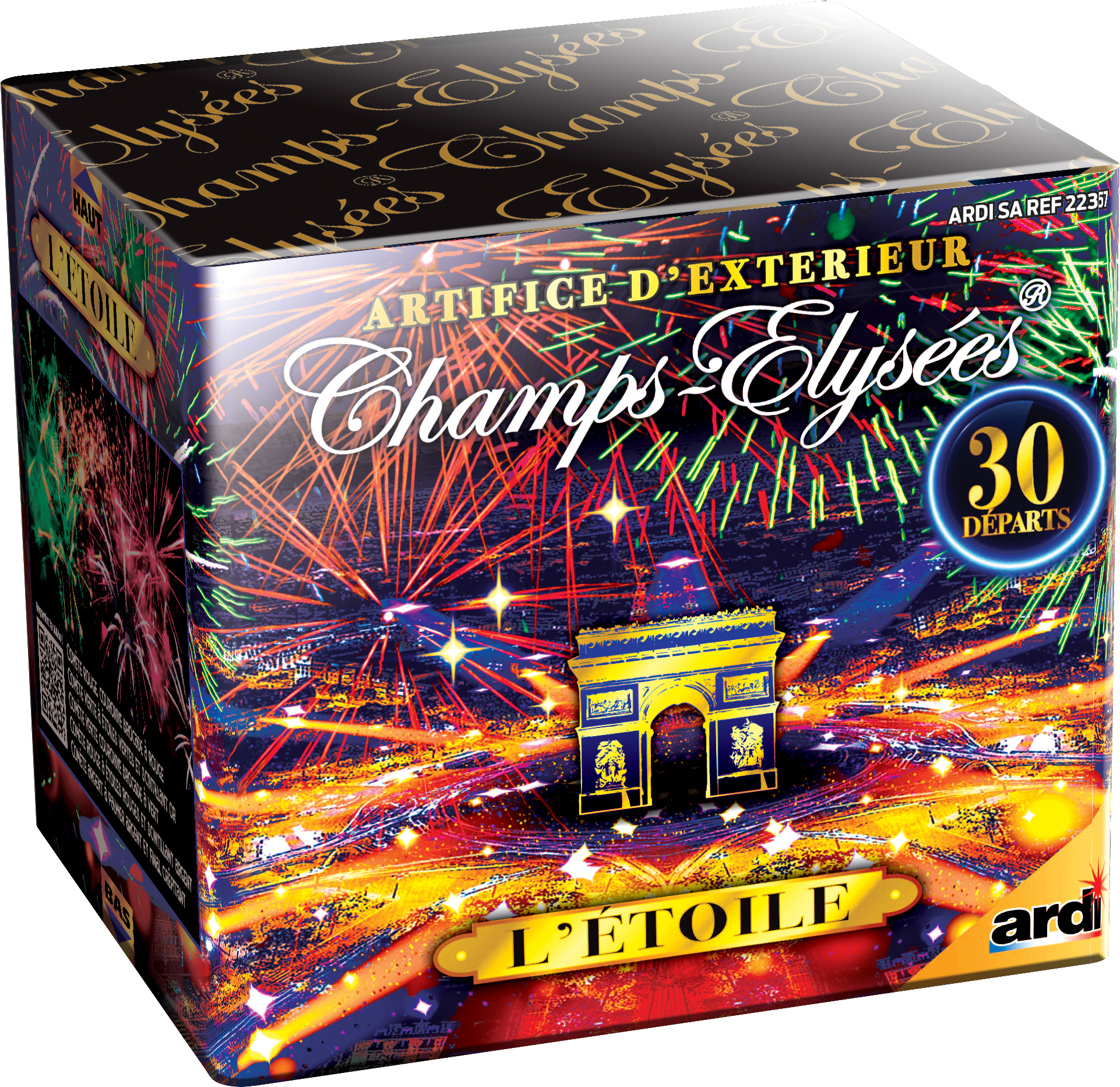 COMPACT D'ARTIFICE "L'ETOILE" 25 SECONDES GAMME CHAMPS ELYSEES